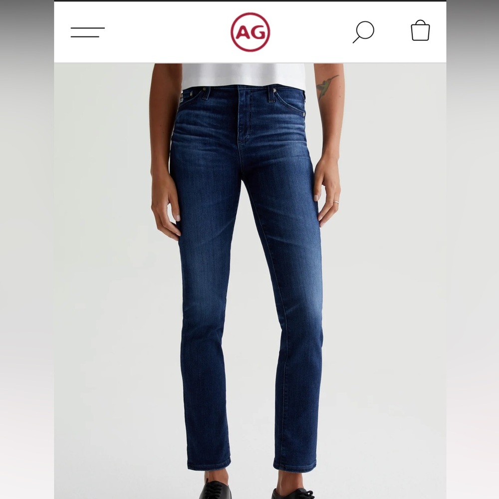 AG Mari High Rise Straight Jeans